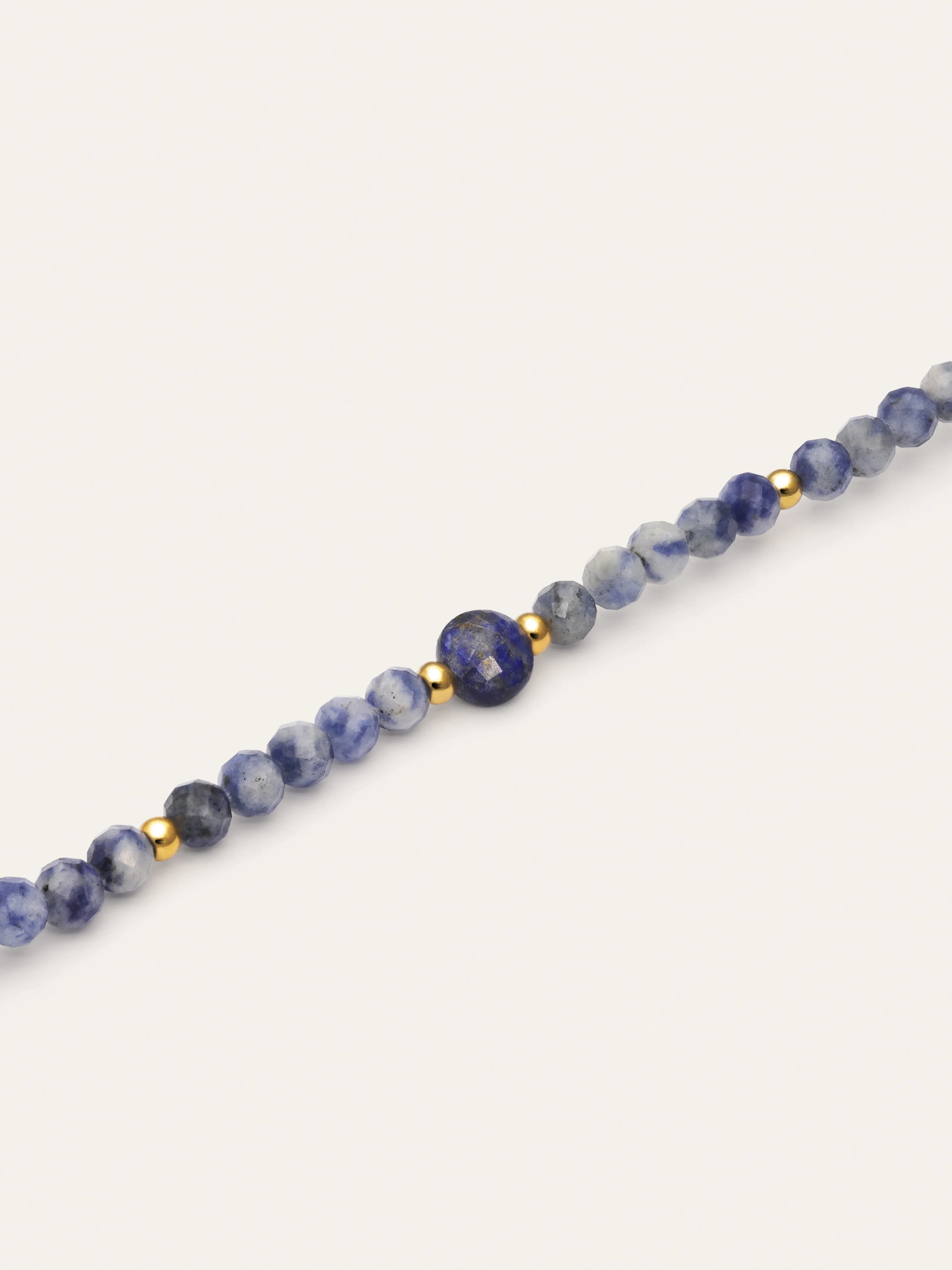 Amulet  Kyanite Stainless Steel Gold Necklace - Image 3