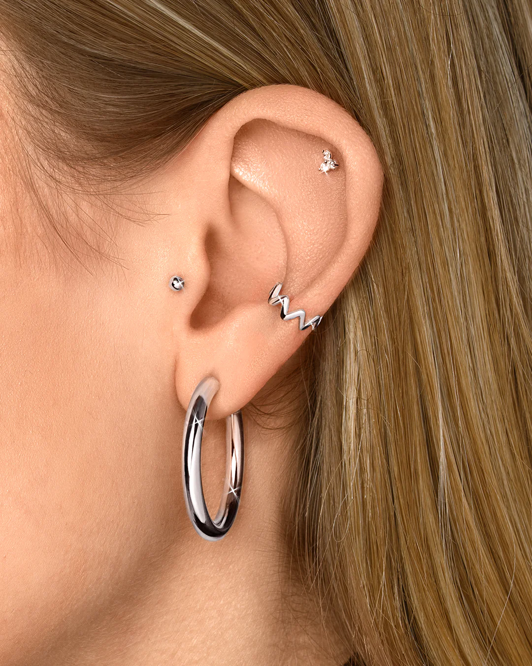 Clover Silver Single Earring - Image 4